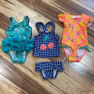 12 month swimsuits (3) gently worn